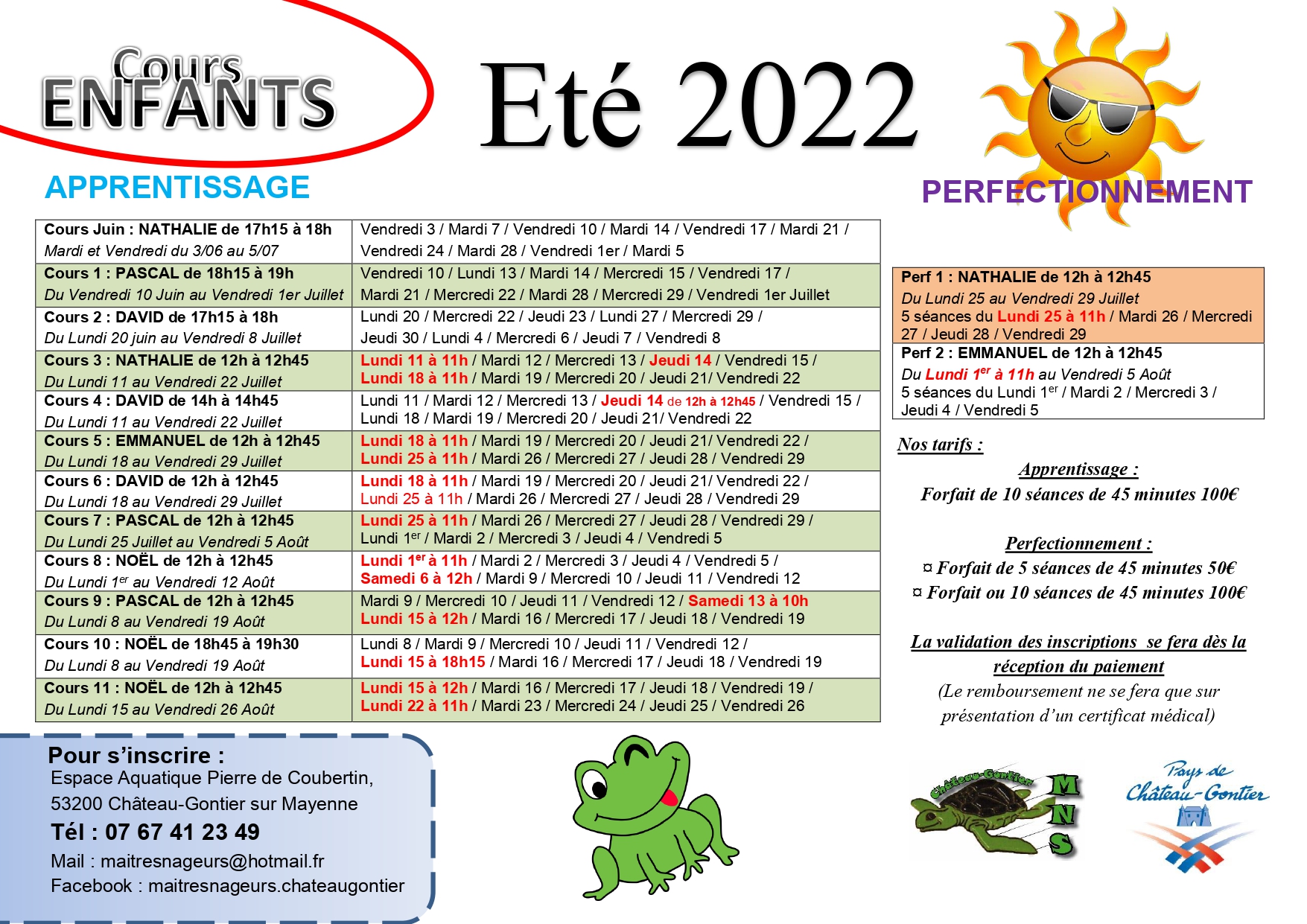 You are currently viewing Cours Enfants – Apprentissage et perfectionnement été 2022