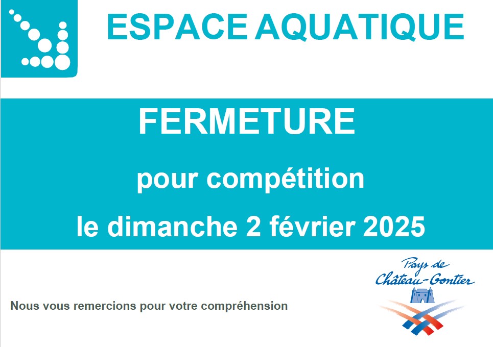 You are currently viewing Espace Aquatique : fermeture pour compétition le 2 février