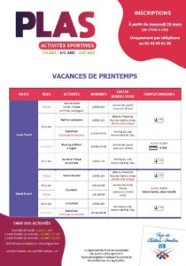 Lire la suite à propos de l’article Programme PLAS printemps 2025